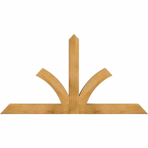 Ekena Millwork Richland Rough Sawn Timber Gable Bracket, Western Red Cedar, 60"W x 32"H x 4"D x 4"F, 13/12 Pitch GBW060X32X0404RIC00RWR - main